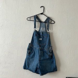Levi denim shirt overalls